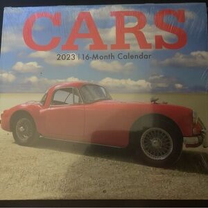 Vintage Red Car 2023 Wall Vintage Calendar 2023
